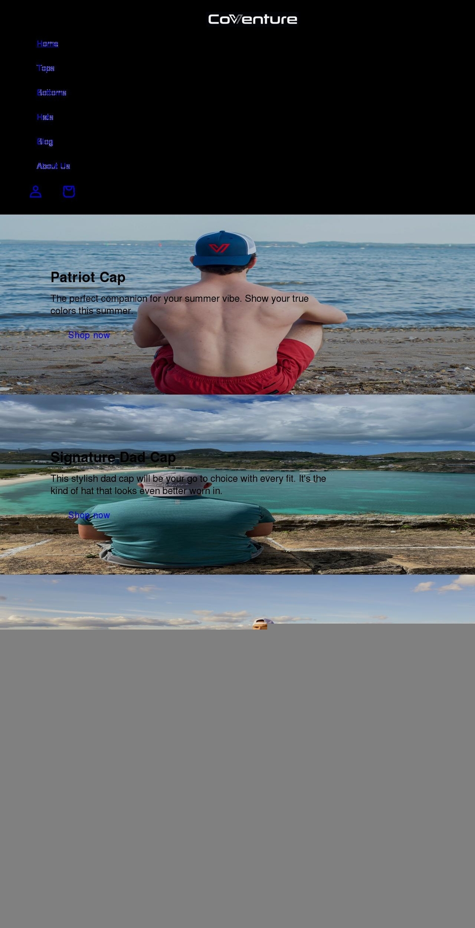 coventurelifestyle.com shopify website screenshot