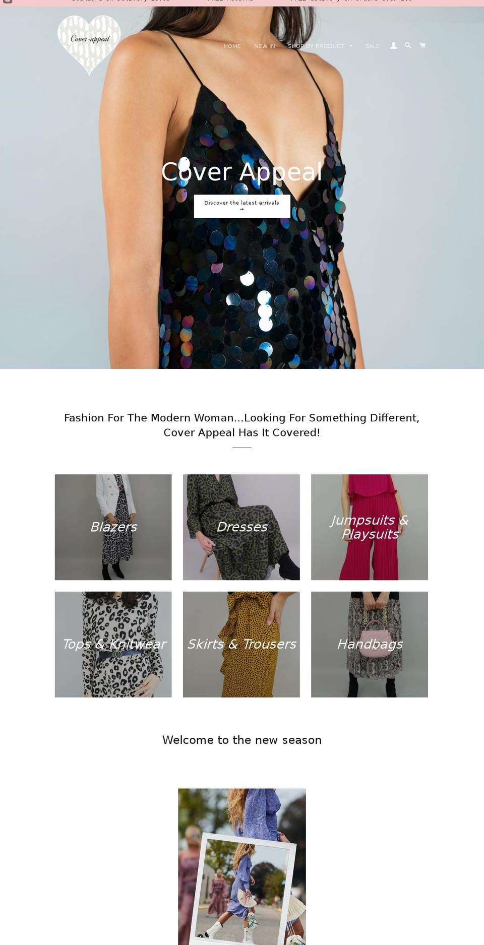 cover-appeal.com — Shopify storefront screenshot