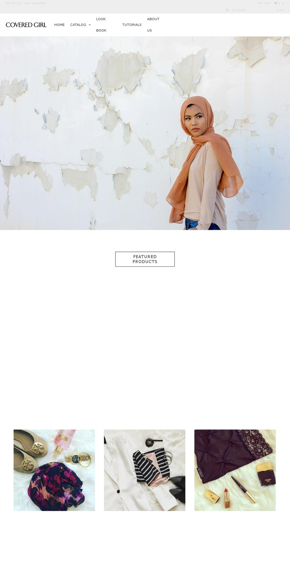 coverdgirl.com shopify website screenshot