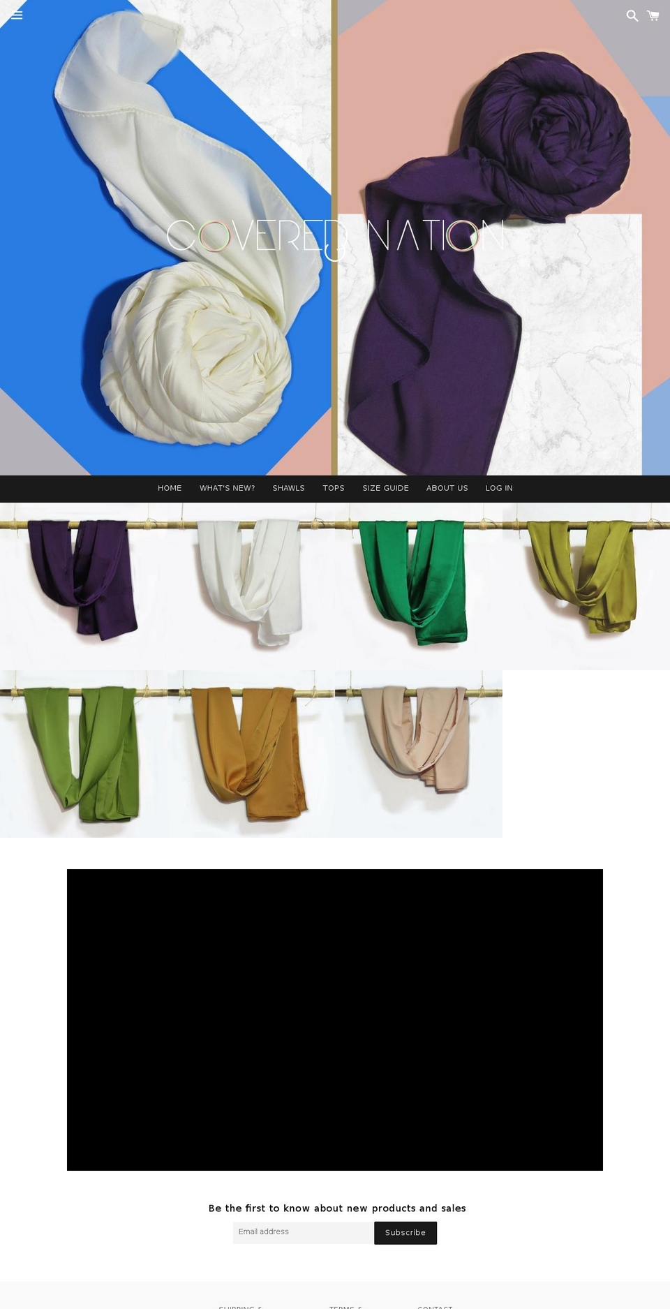 covered-nation.com — Shopify storefront screenshot