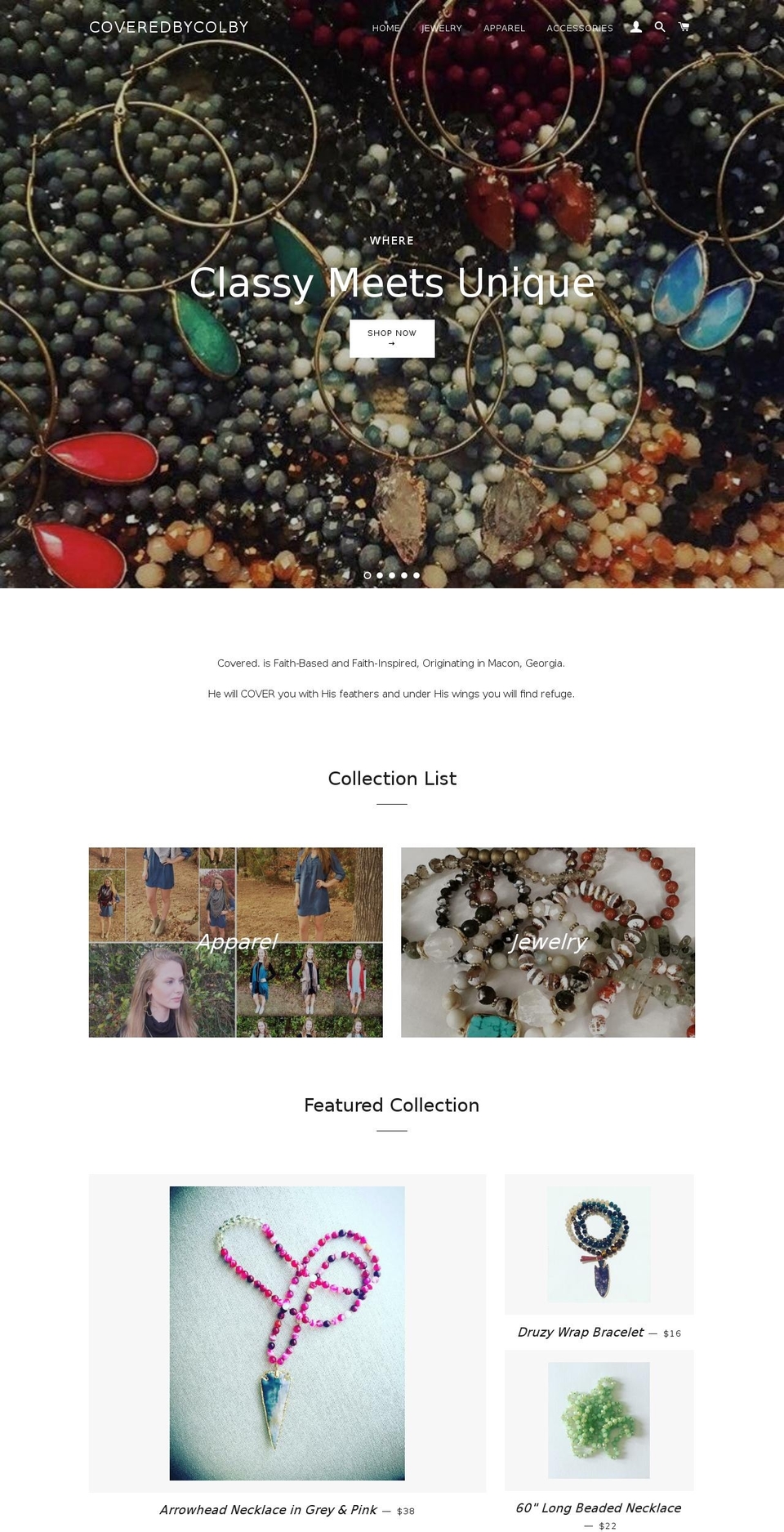 coveredbycolby.com shopify website screenshot