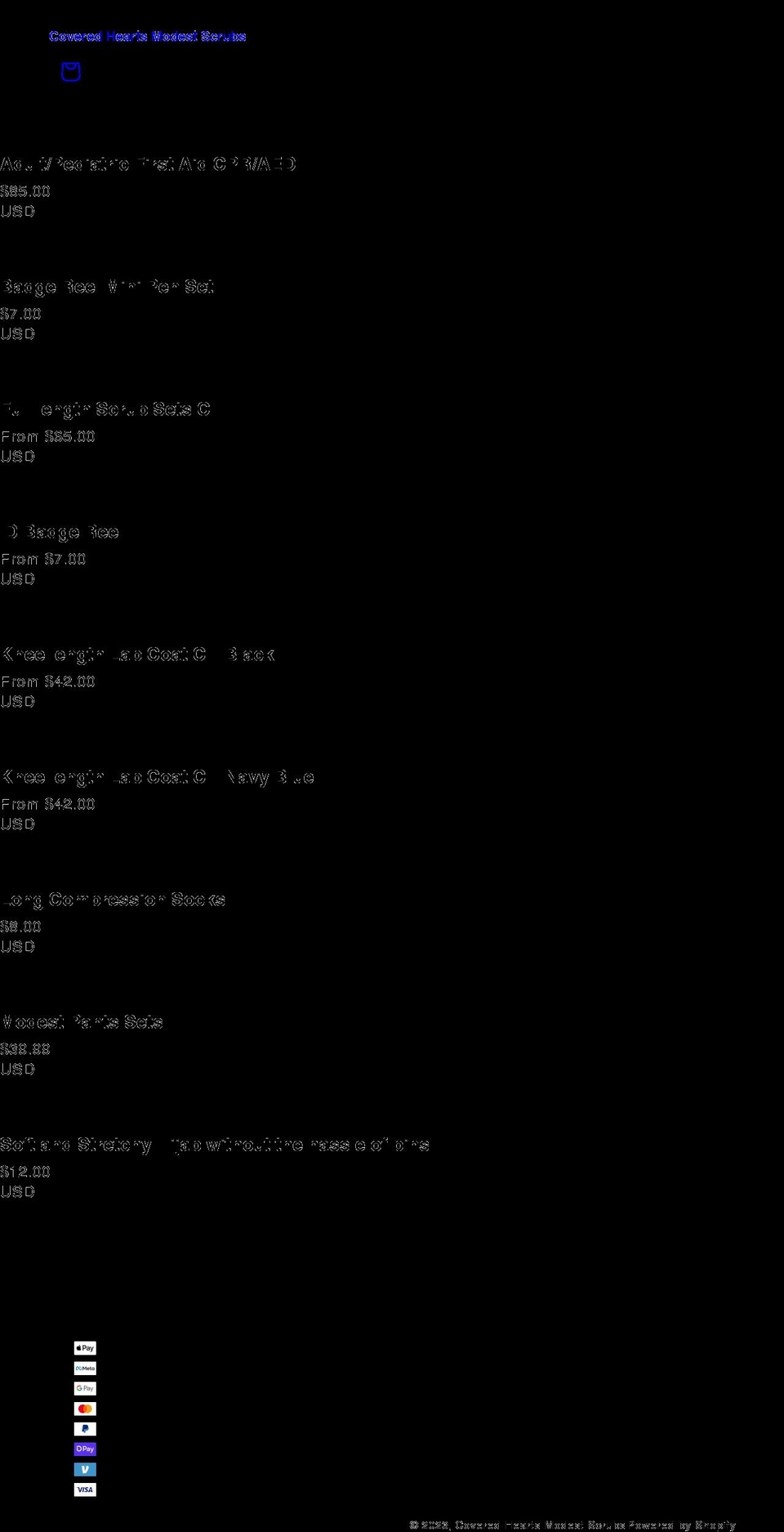 coveredheartsms.com shopify website screenshot