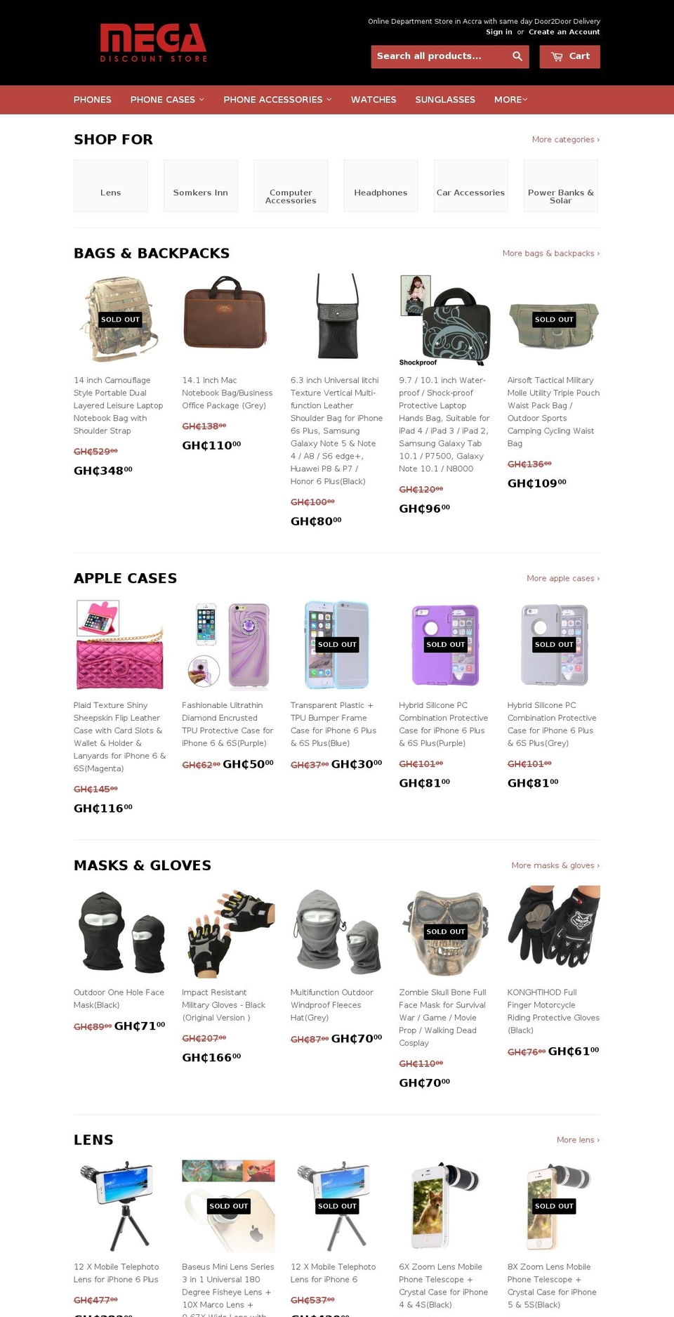 coverhouse-gh.com shopify website screenshot