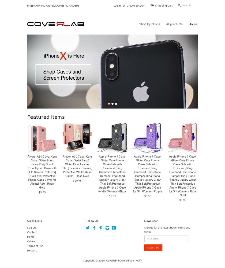 coverlabusa.com shopify website screenshot
