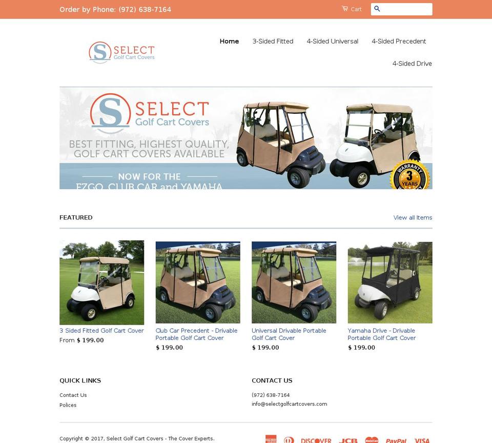 coversselect.com shopify website screenshot