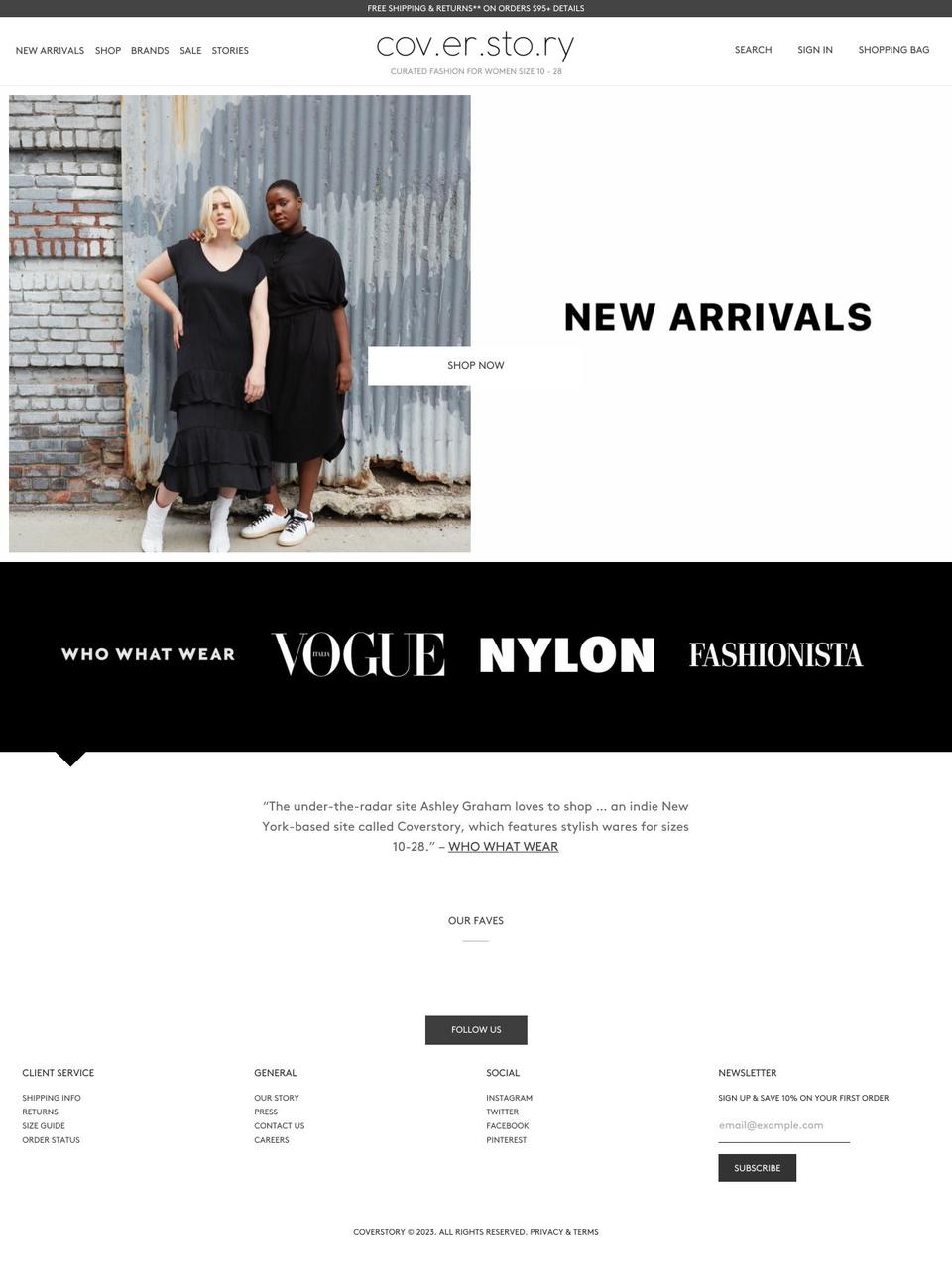 coverstorynyc.com shopify website screenshot