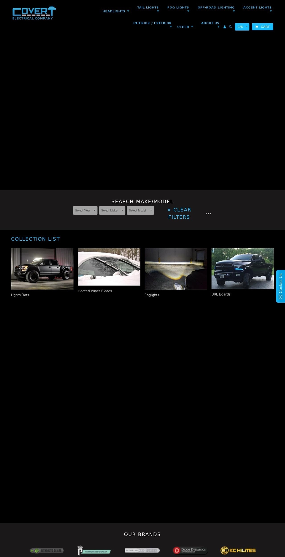 covertelec.com — Shopify storefront screenshot