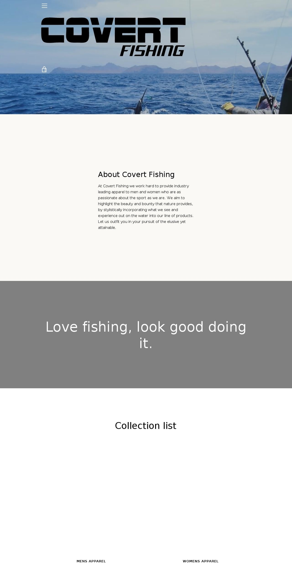covertfishing.org shopify website screenshot