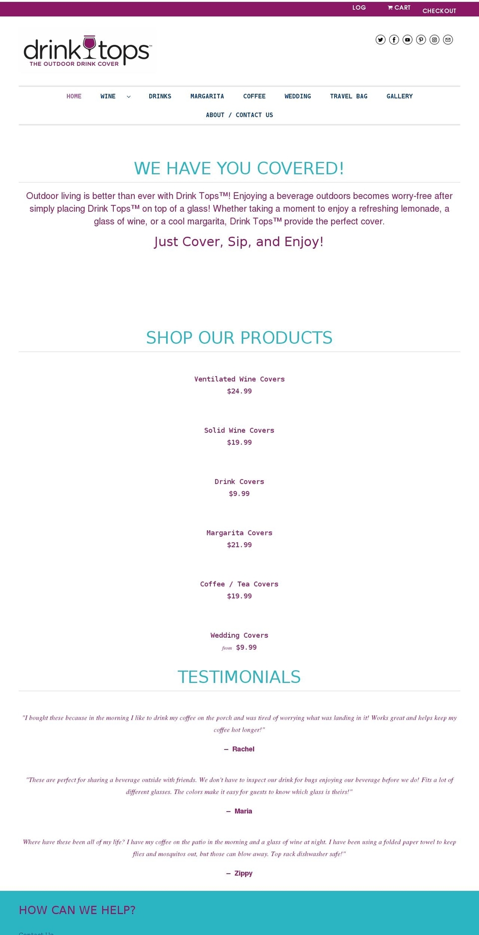 coverware.com shopify website screenshot