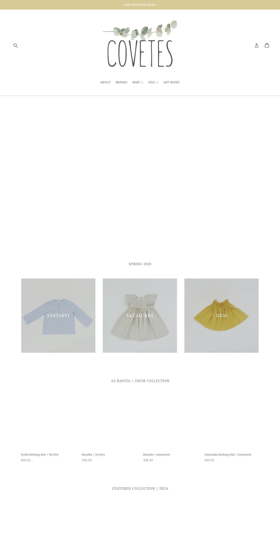 covetes.com — Shopify storefront screenshot