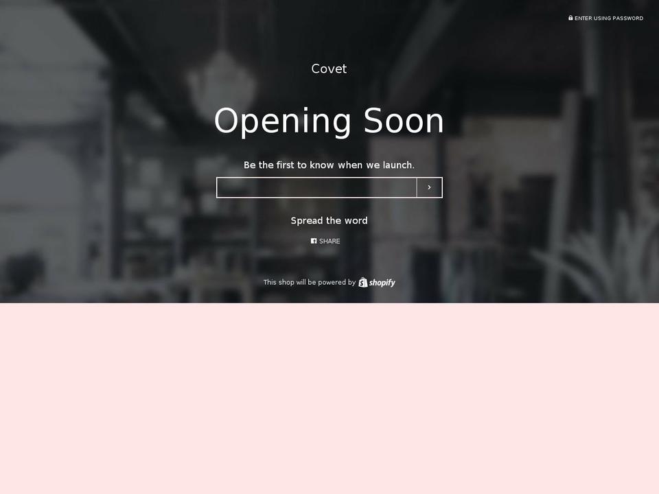 covetstreetwear.com shopify website screenshot