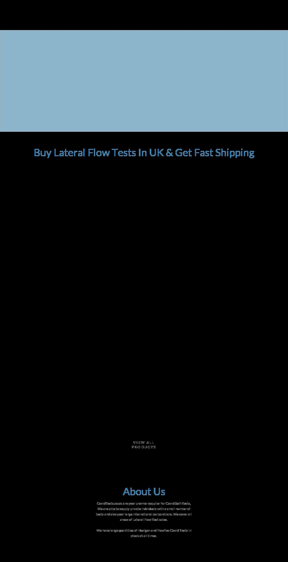 covidtests.co.uk shopify website screenshot