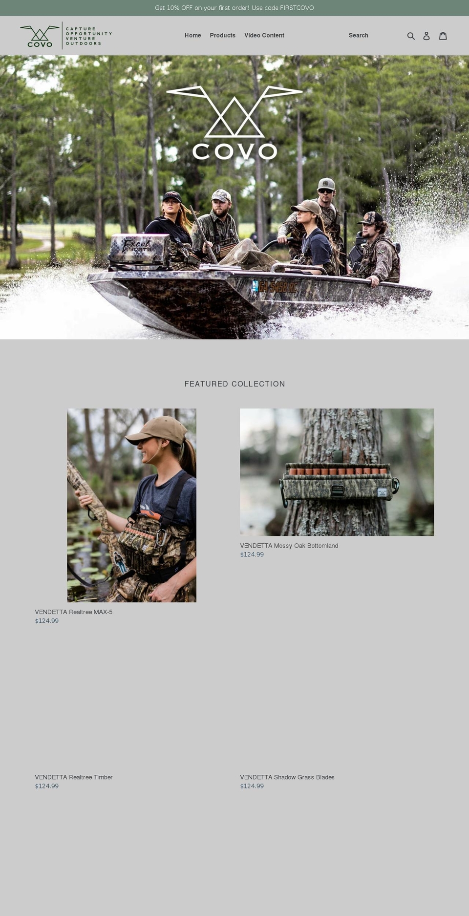 covocompany.com shopify website screenshot