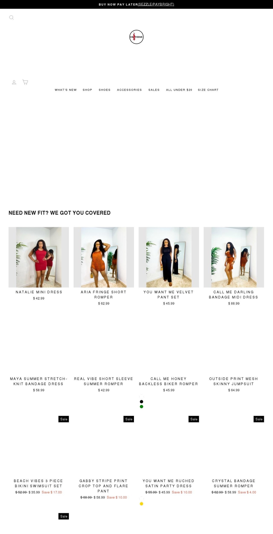 covogue.ca shopify website screenshot