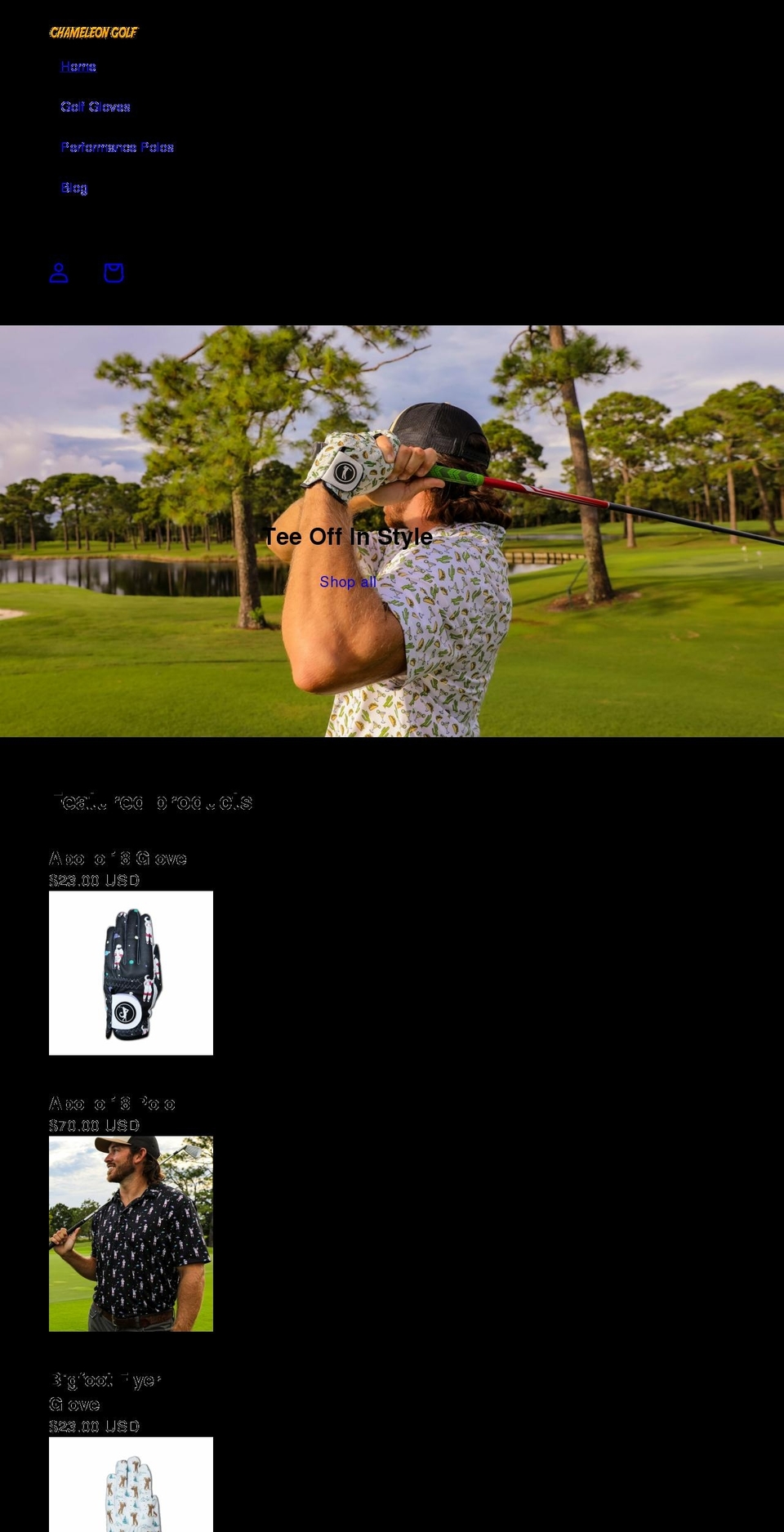 cowabungagolf.com shopify website screenshot
