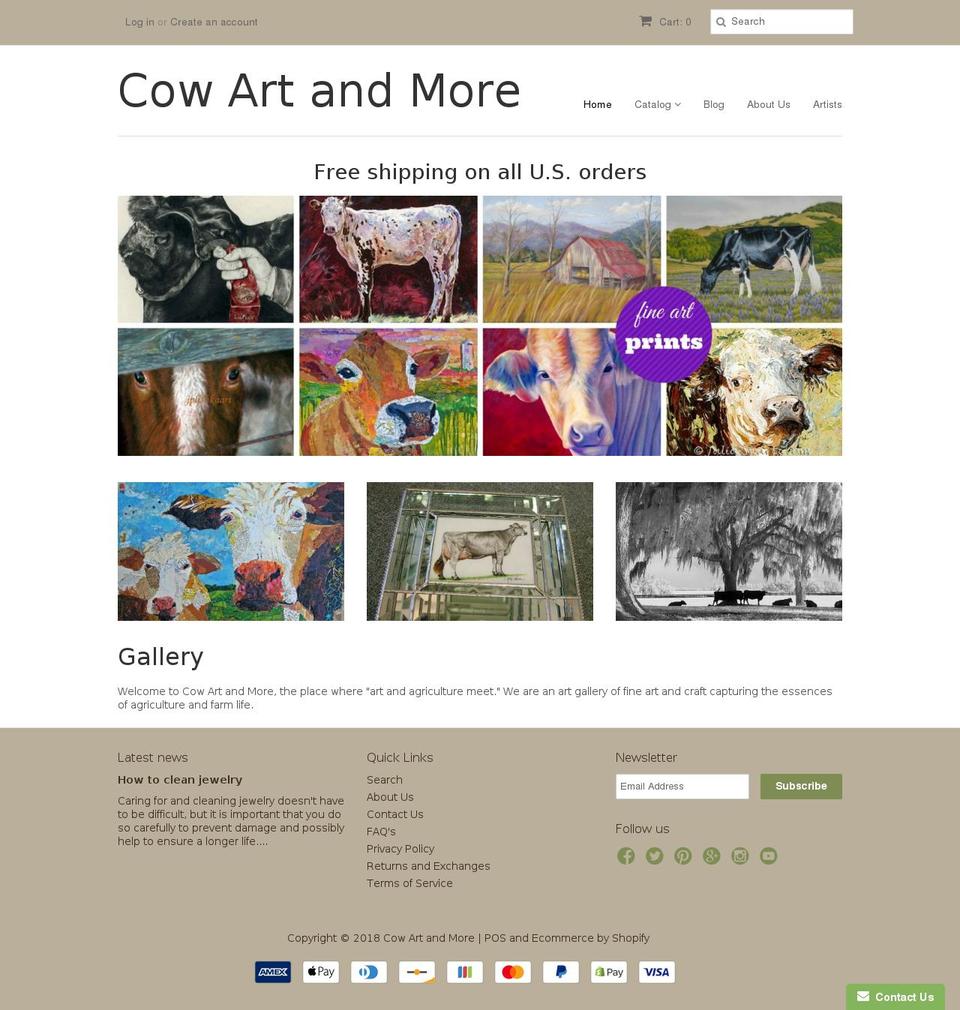 cowartandmore.info shopify website screenshot
