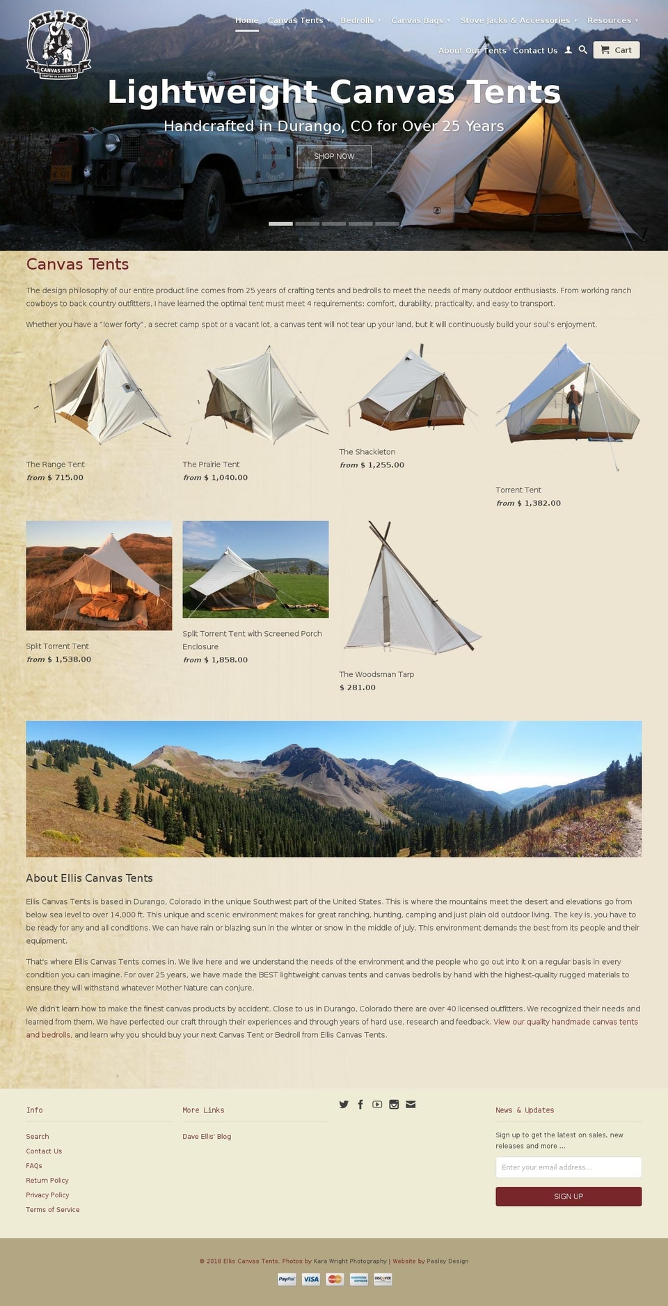 PasleyDesign- Retina Shopify theme site example cowboycamp.net