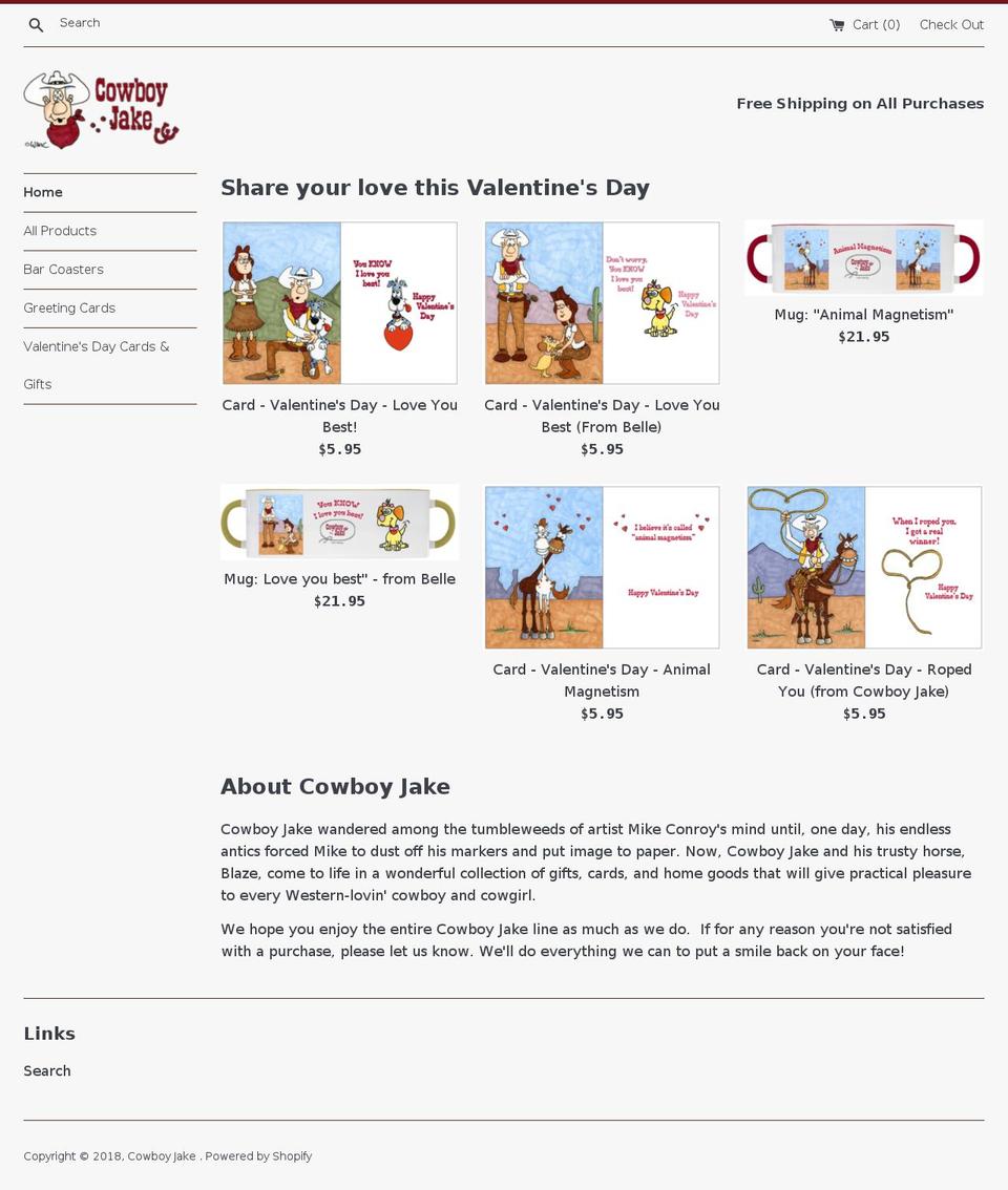 cowboyjake.com — Shopify storefront screenshot