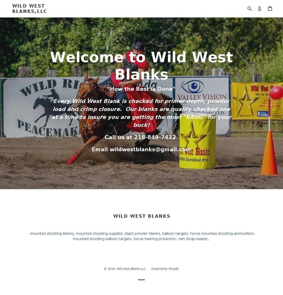 cowboymountedshootingsupplies.com — Shopify storefront screenshot