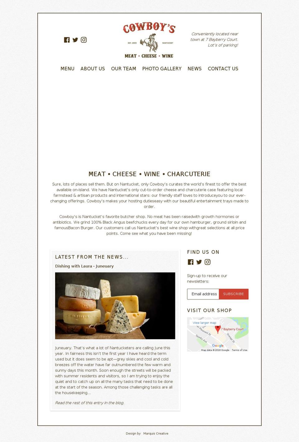 cowboysmeatmarket.com — Shopify storefront screenshot