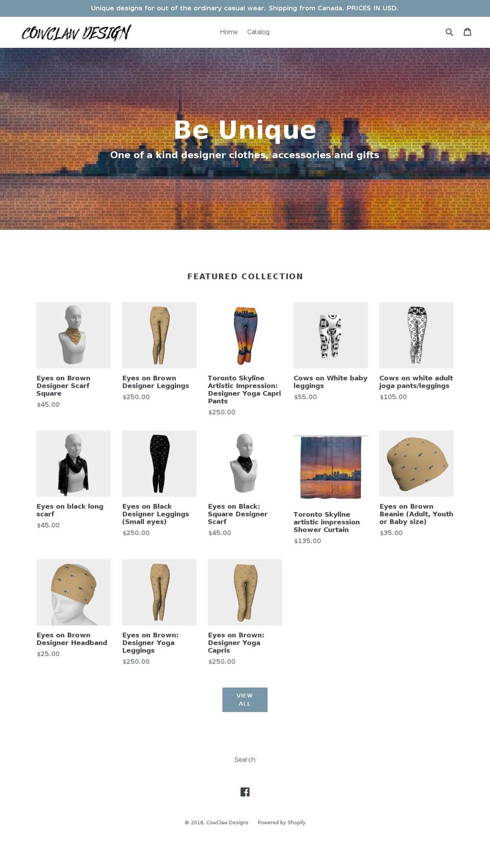 cowclaw.com — Shopify storefront screenshot