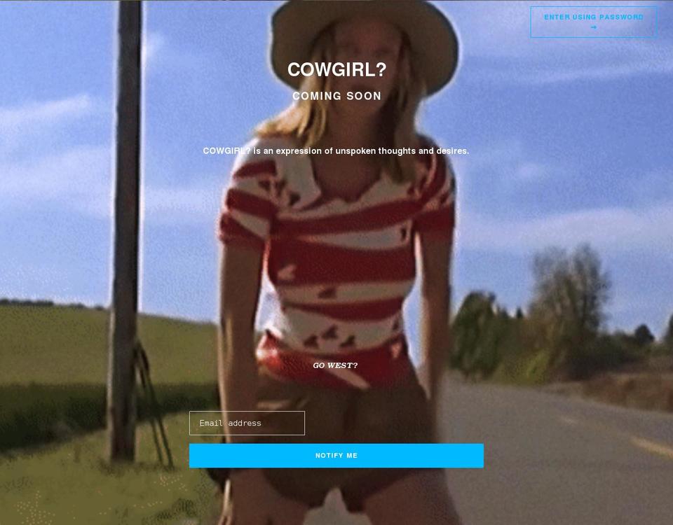 cowgirl.vip shopify website screenshot