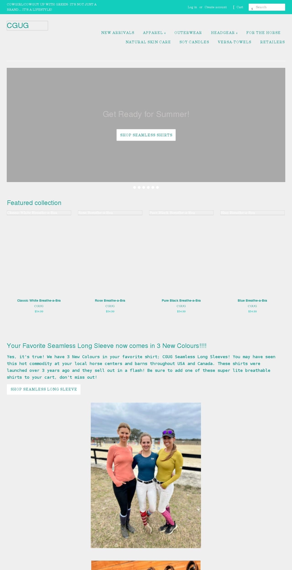 cowgirlupwithgreen.com shopify website screenshot