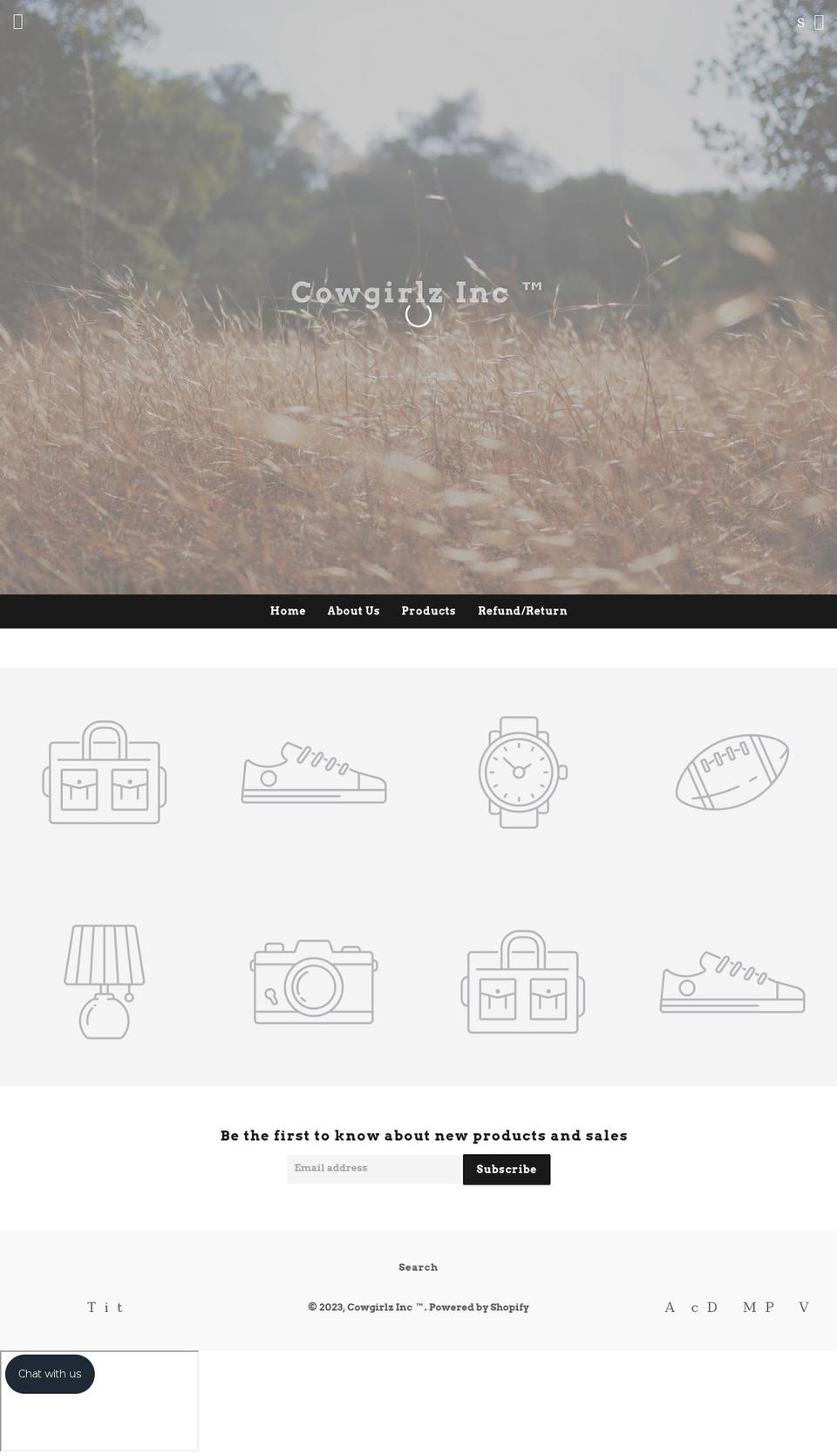 cowgirlzinc.net shopify website screenshot