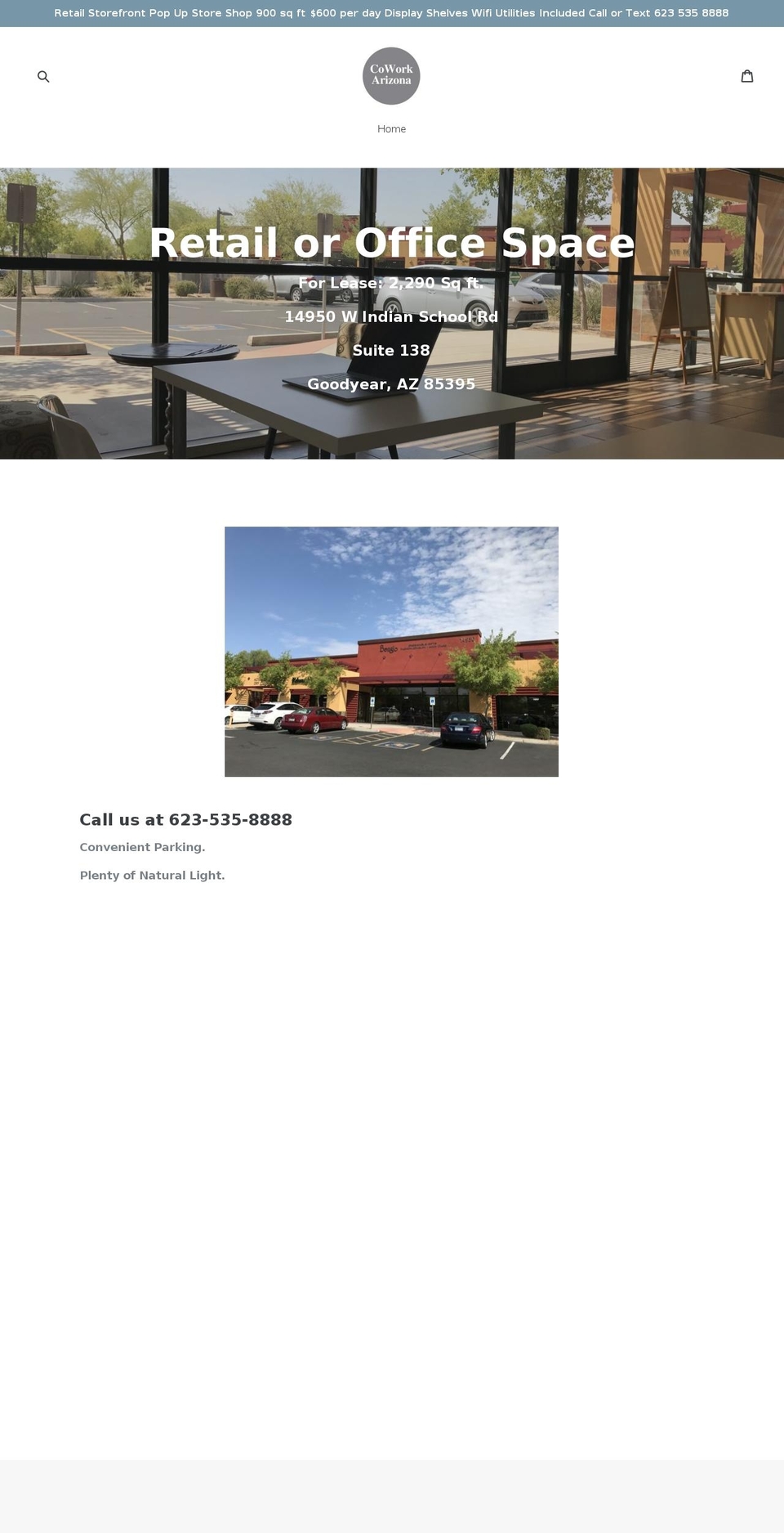 coworkarizona.com shopify website screenshot