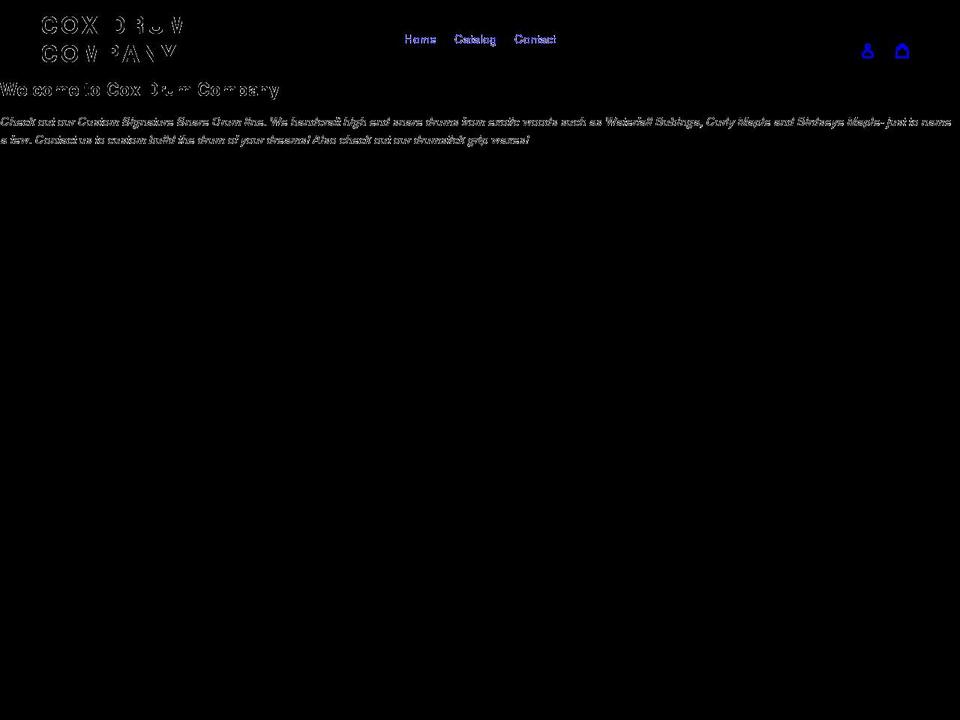 coxdrumcompany.com shopify website screenshot