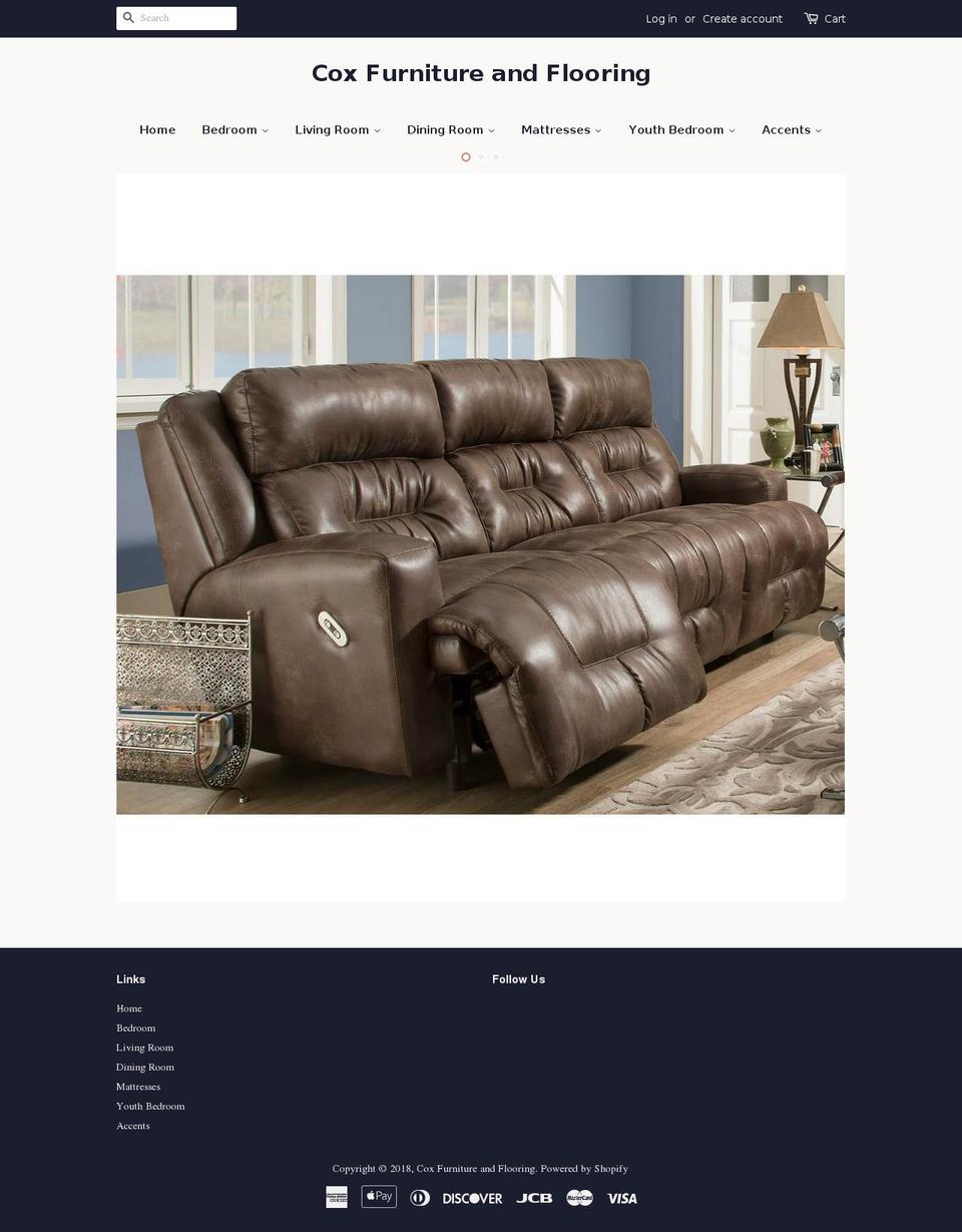 coxfurniture.net shopify website screenshot