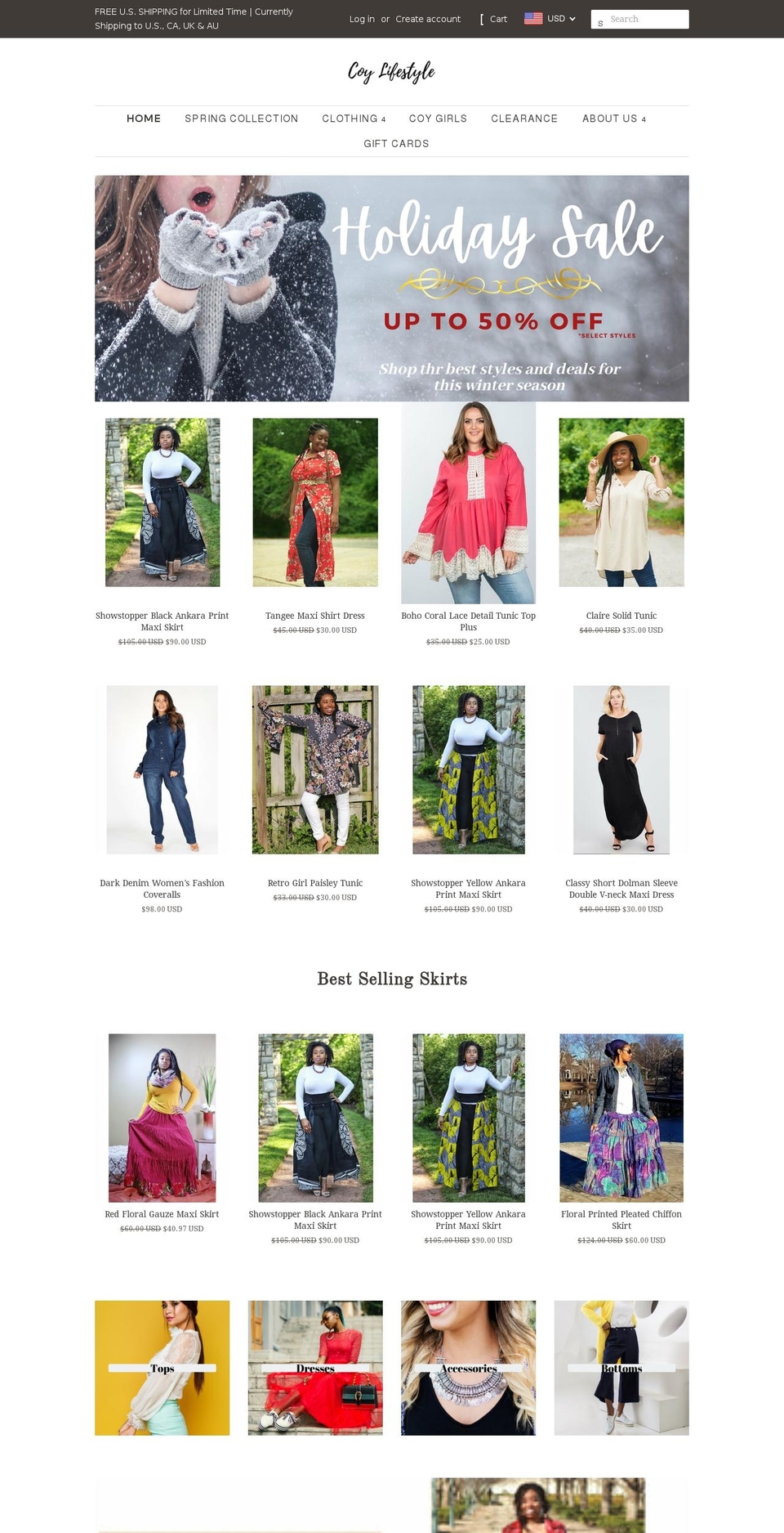 coylifestyle.com — Shopify storefront screenshot