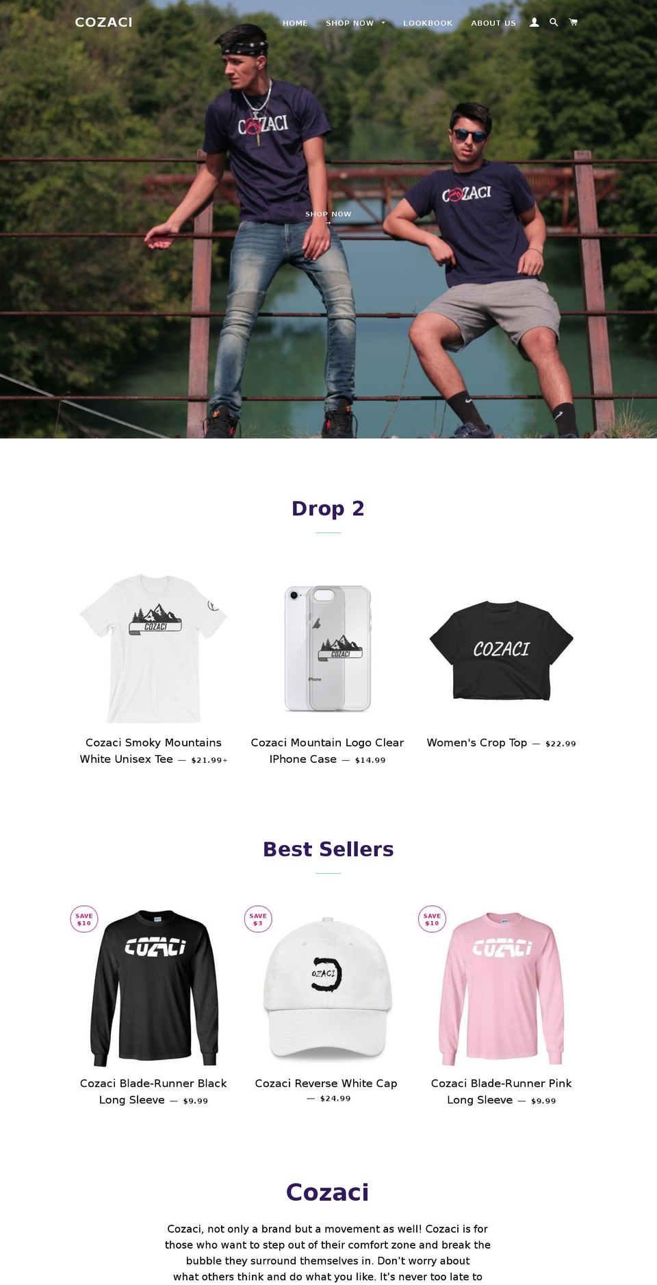 cozaci.com — Shopify storefront screenshot