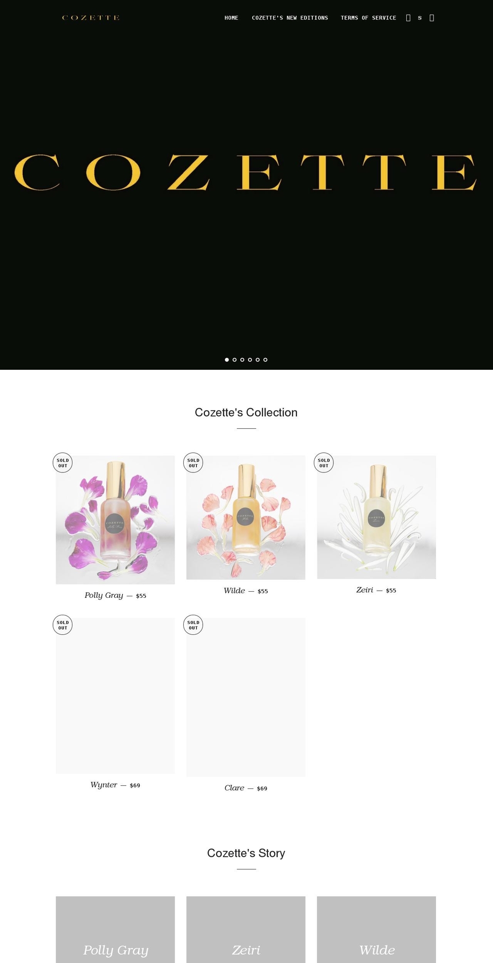 cozettebody.com shopify website screenshot
