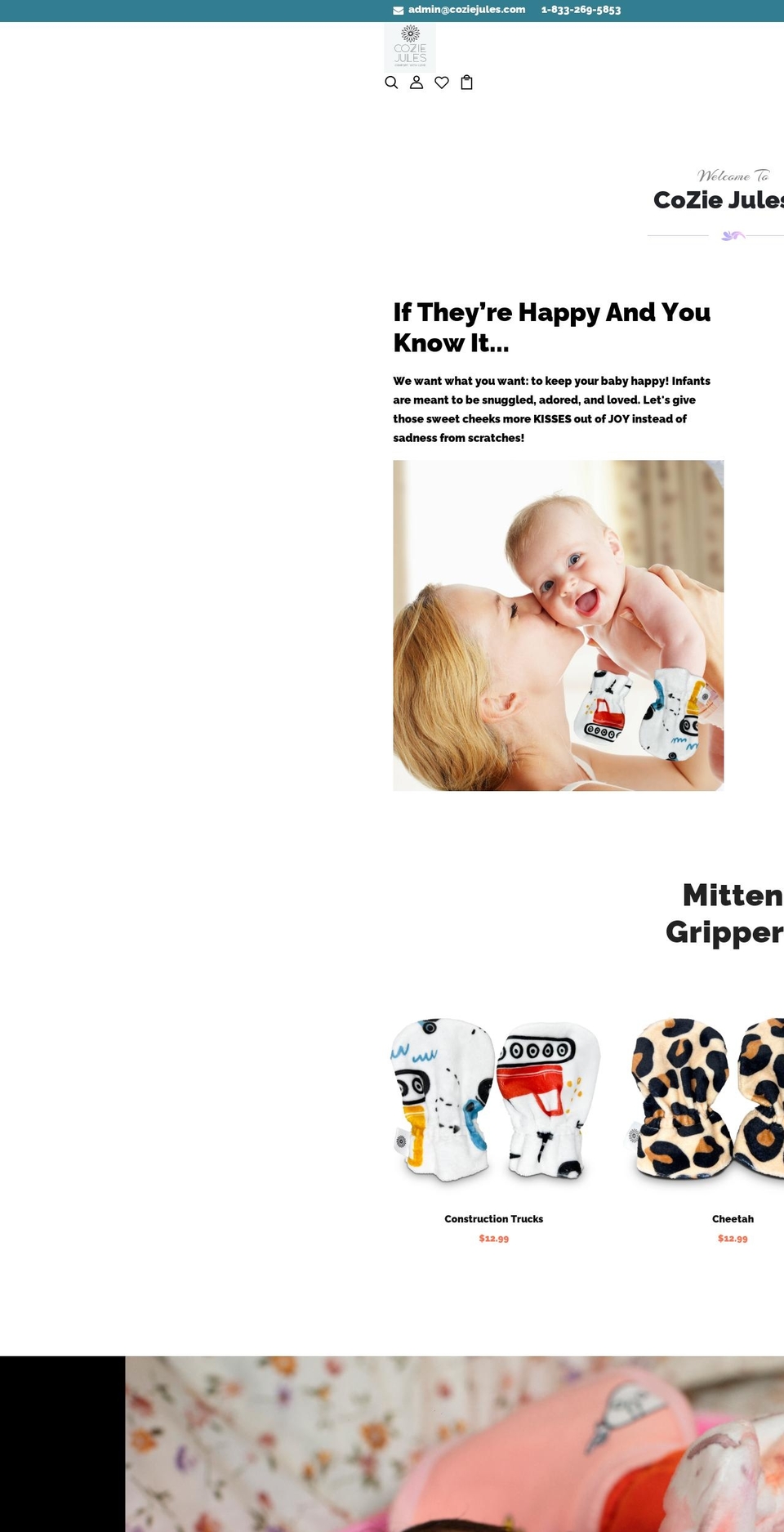 coziejules.com shopify website screenshot