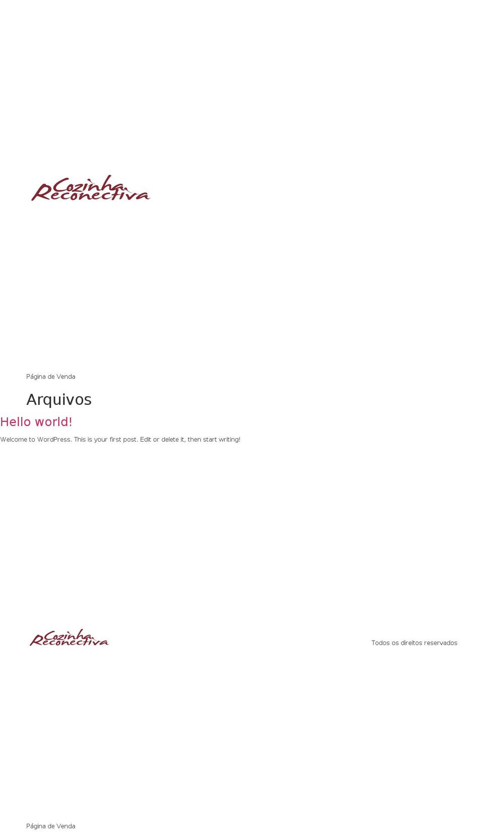cozinhareconectiva.com — Shopify storefront screenshot