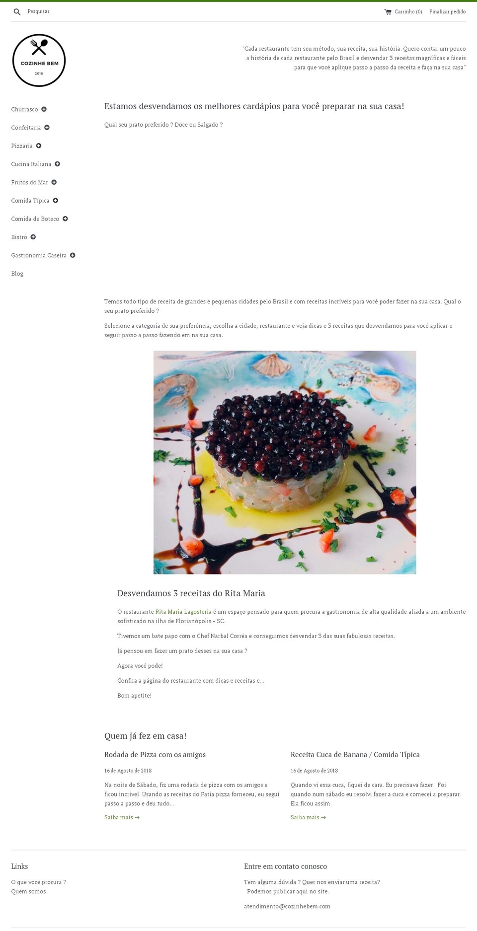 cozinhebem.com — Shopify storefront screenshot