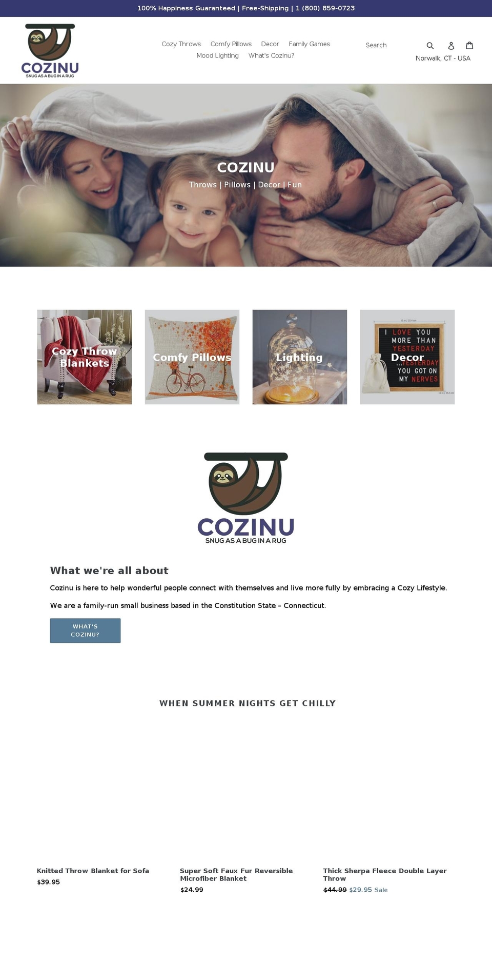 cozinu.com — Shopify storefront screenshot