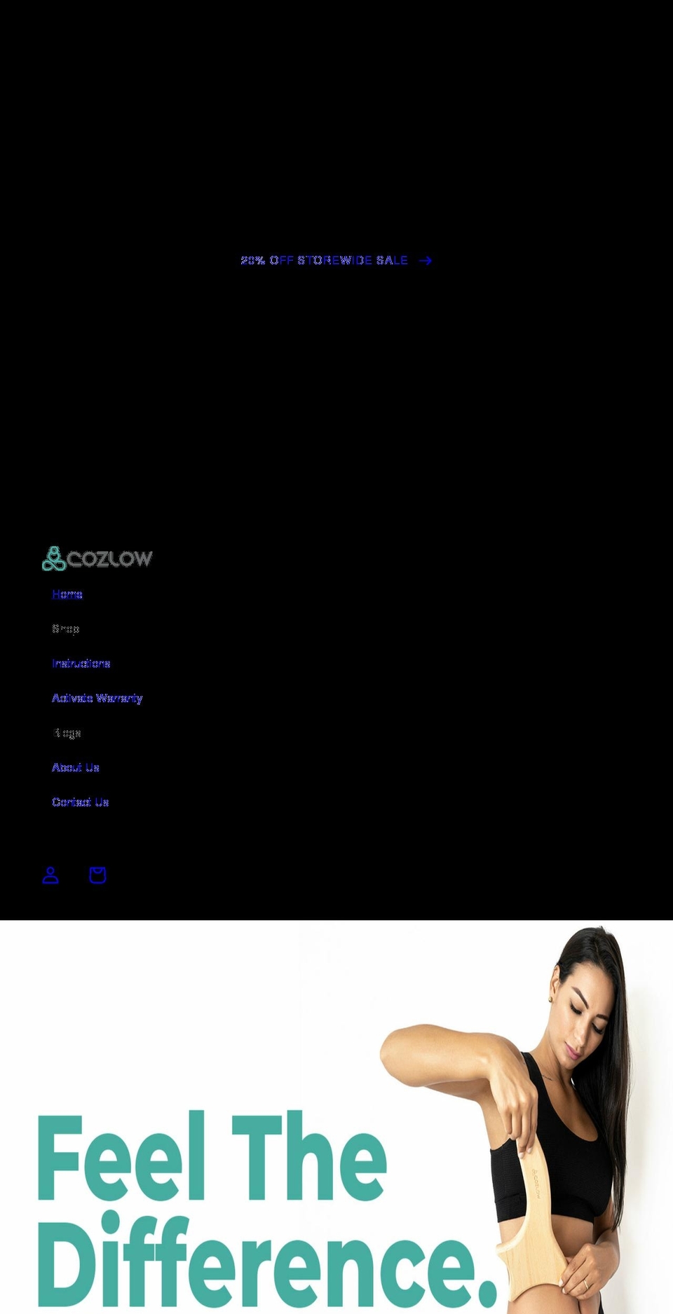 cozlow.com shopify website screenshot