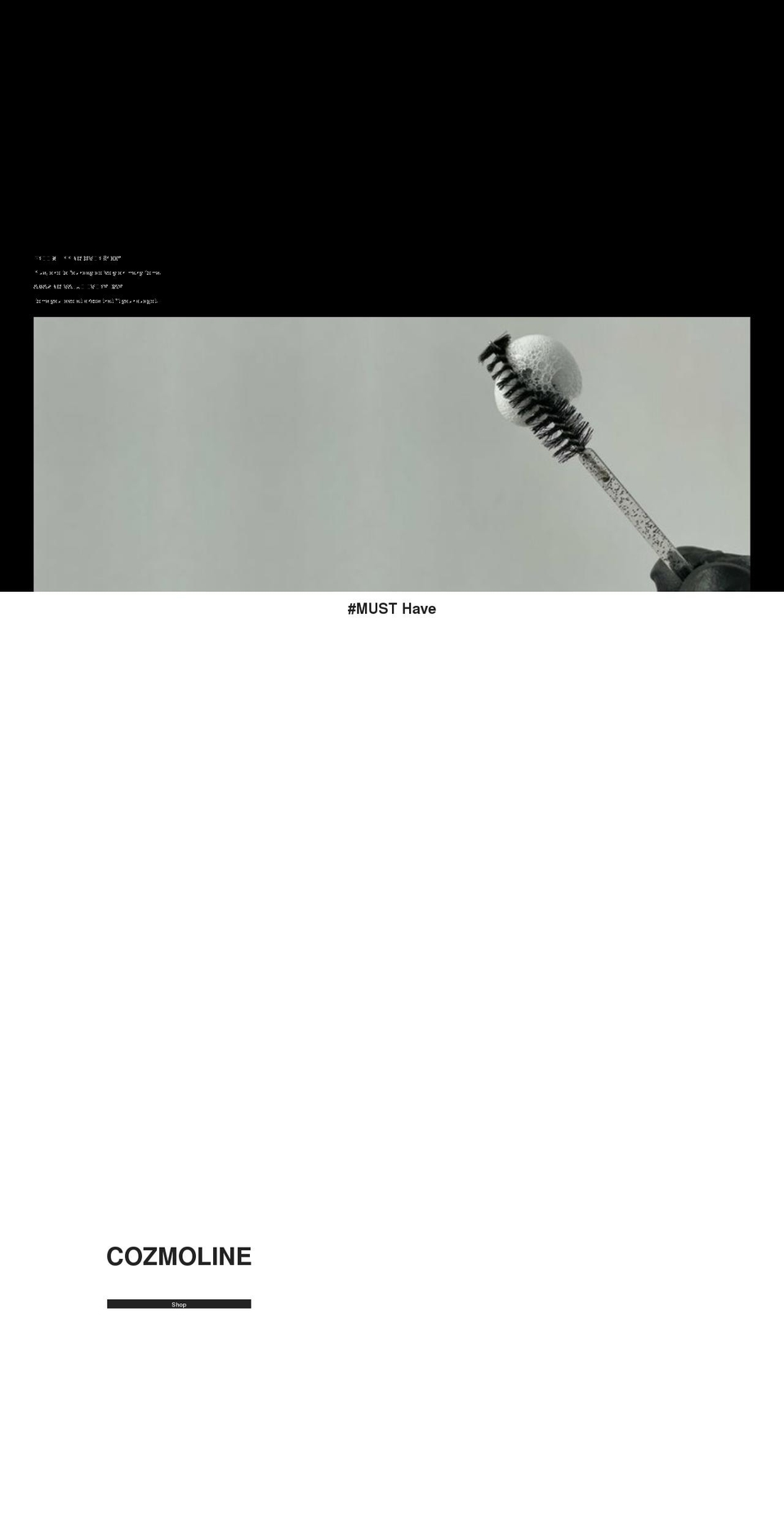 cozmoline.com shopify website screenshot