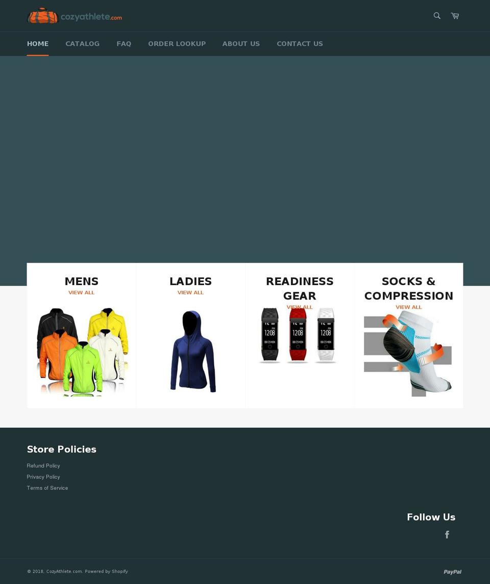 cozyathlete.com shopify website screenshot