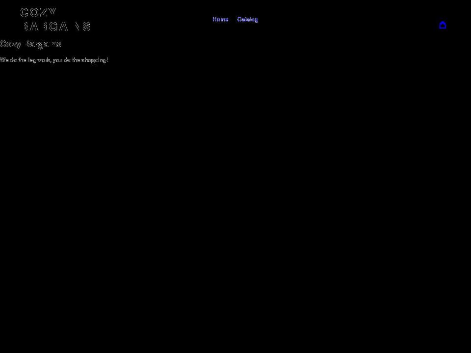 cozybargains.com shopify website screenshot