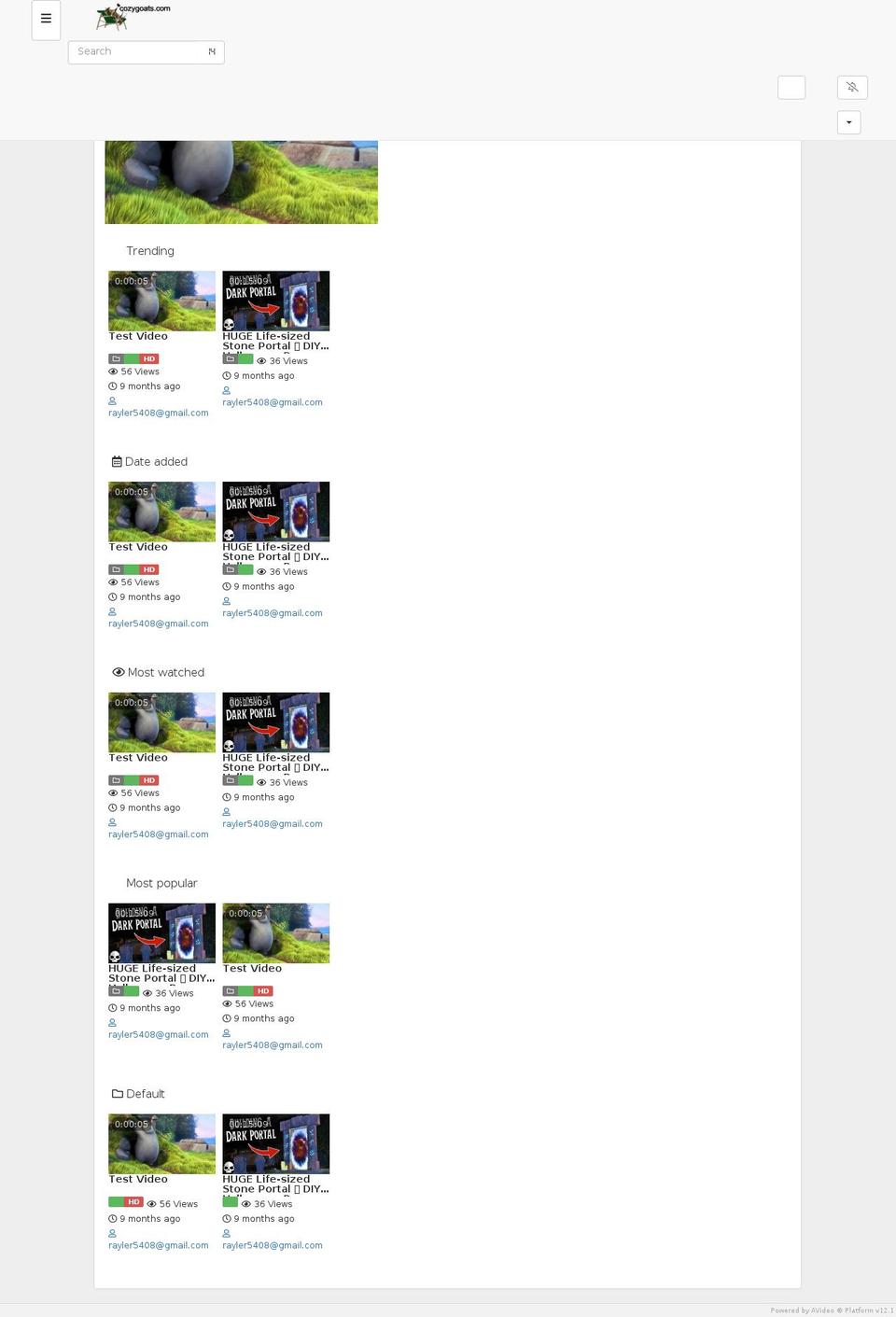 cozygoats.com — Shopify storefront screenshot