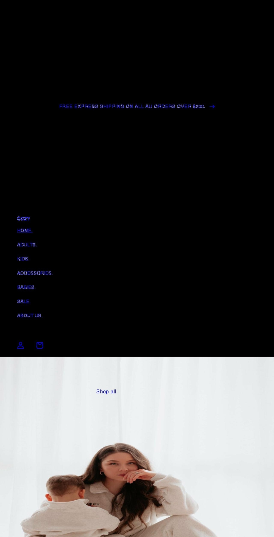 cozylabel.com shopify website screenshot