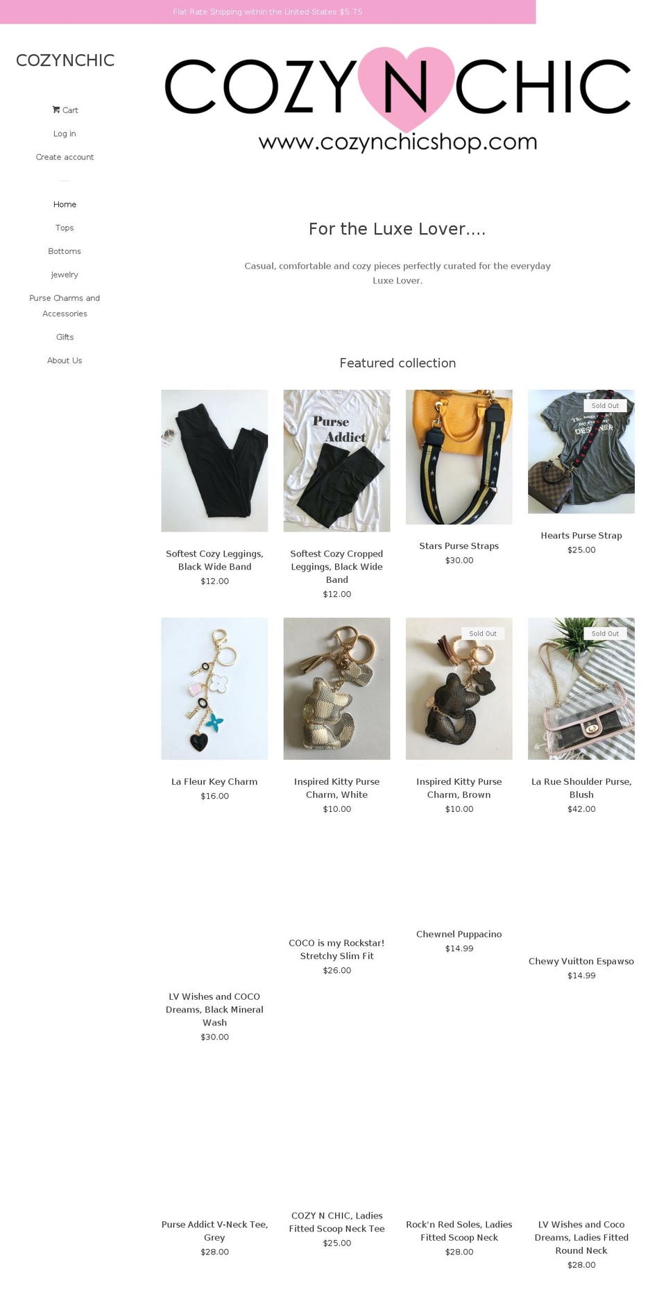 cozynchicshop.com — Shopify storefront screenshot