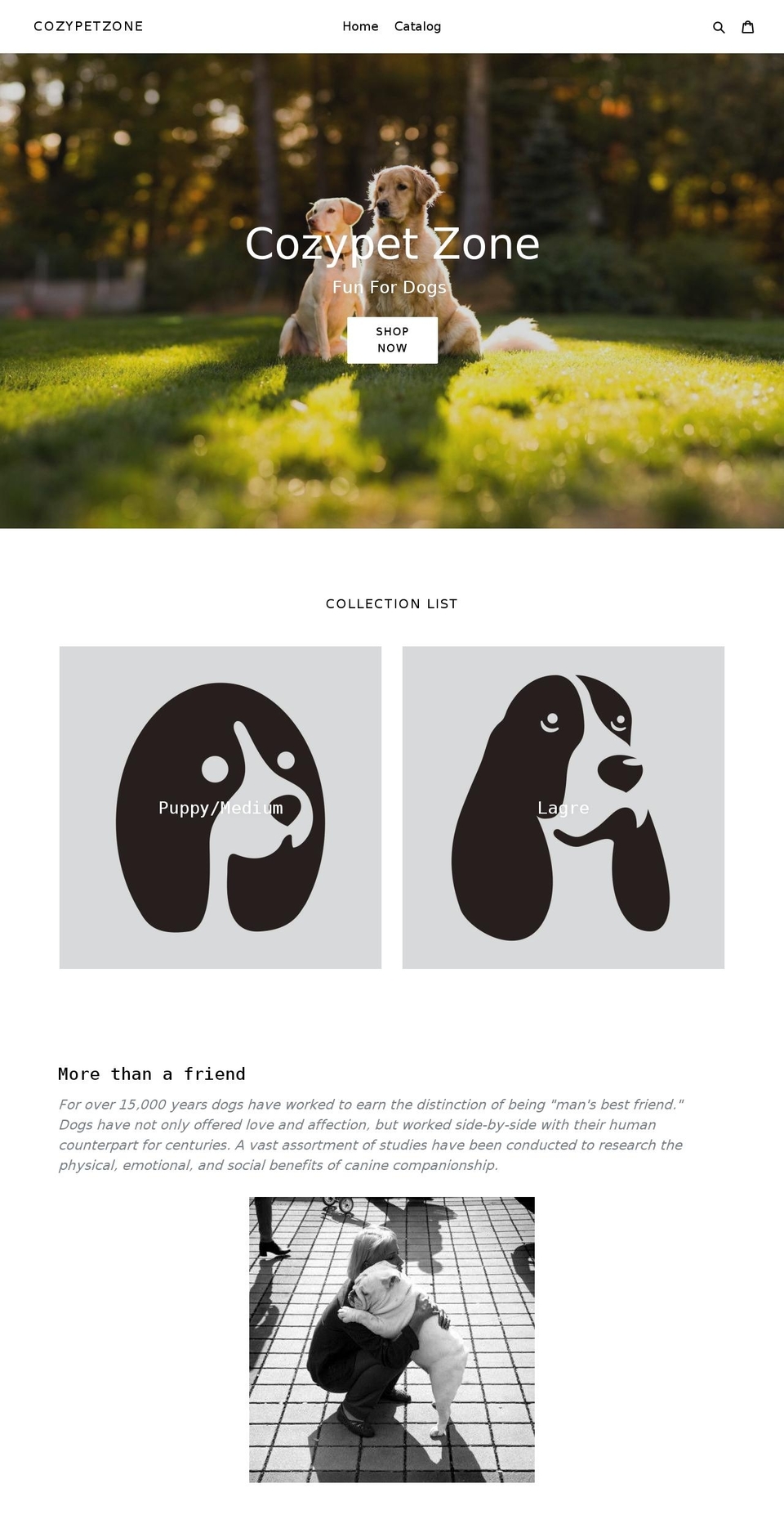 cozypetzone.com shopify website screenshot