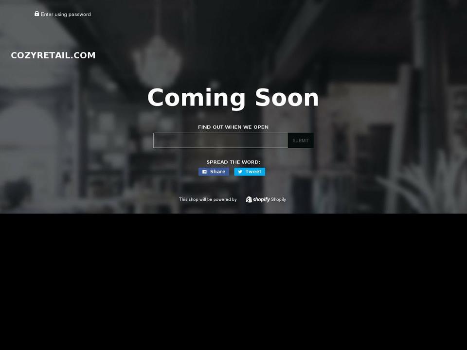 cozyretail.com — Shopify storefront screenshot