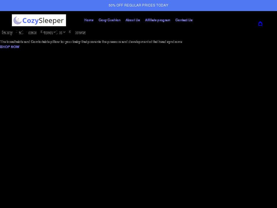 cozysleeperco.com shopify website screenshot