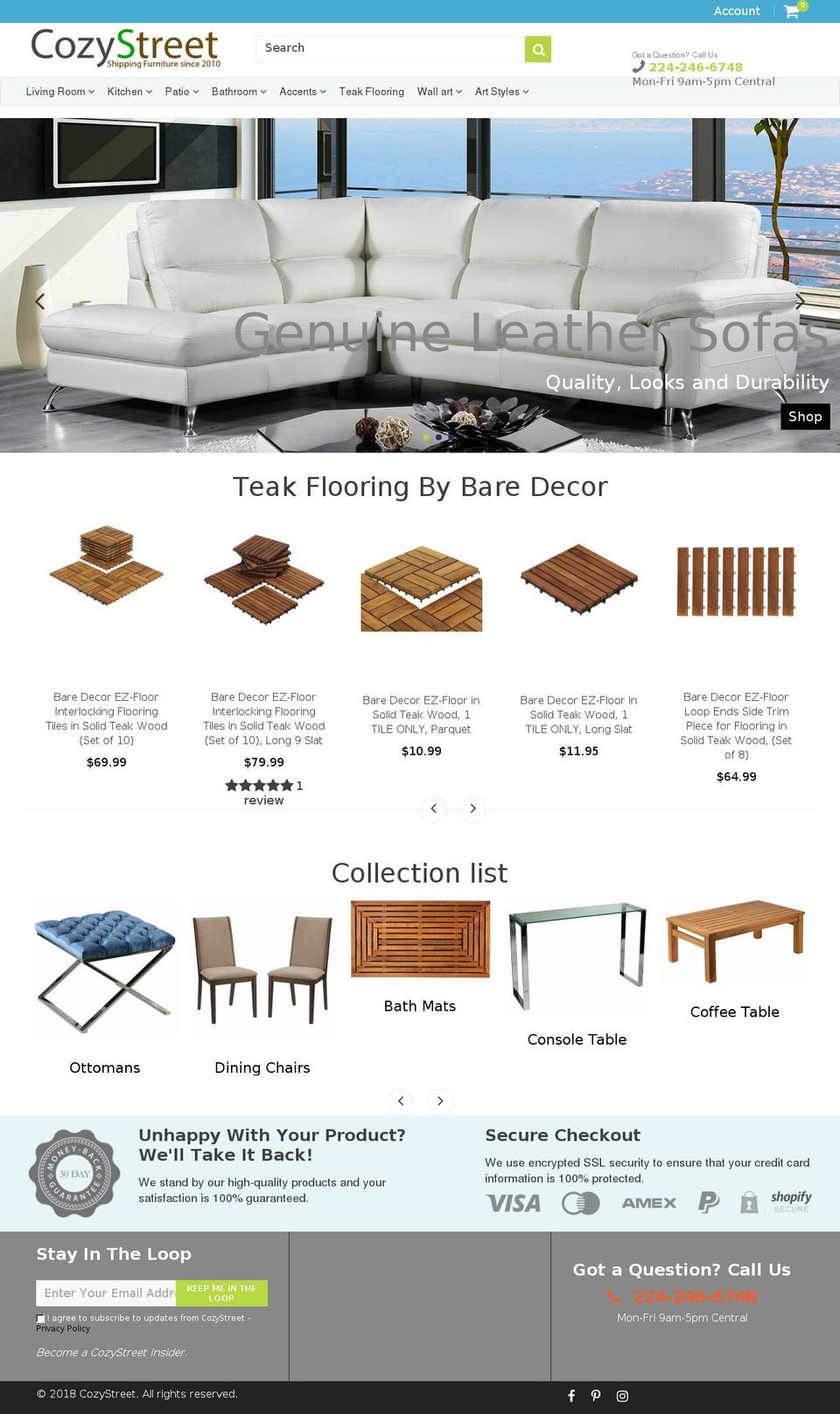 cozystreet.com — Shopify storefront screenshot