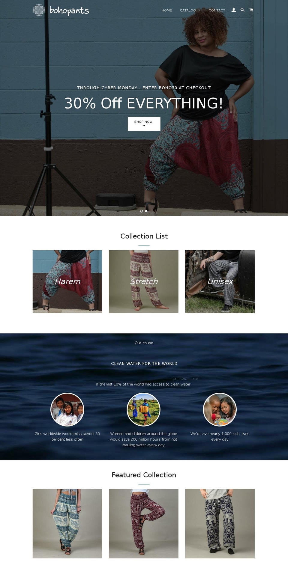 cozzypants.com — Shopify storefront screenshot
